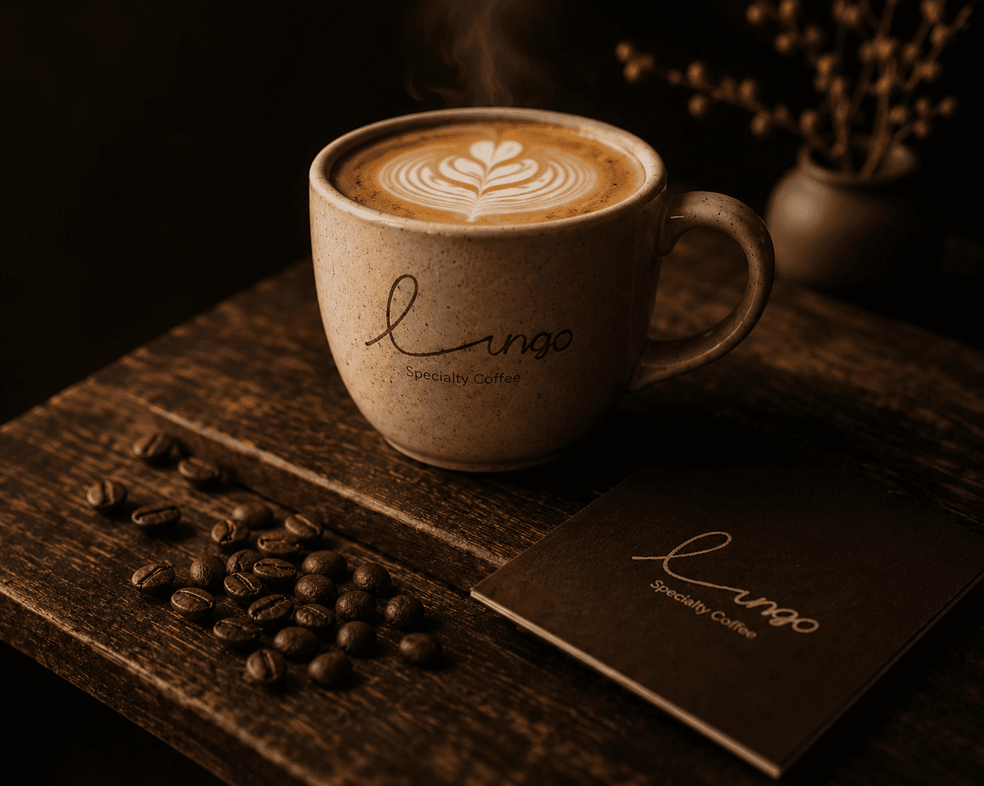 Coffee served at a Lungo table
