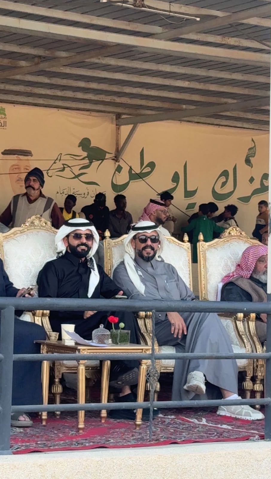 Guests in the VIP stand at the Eastern Province horse races